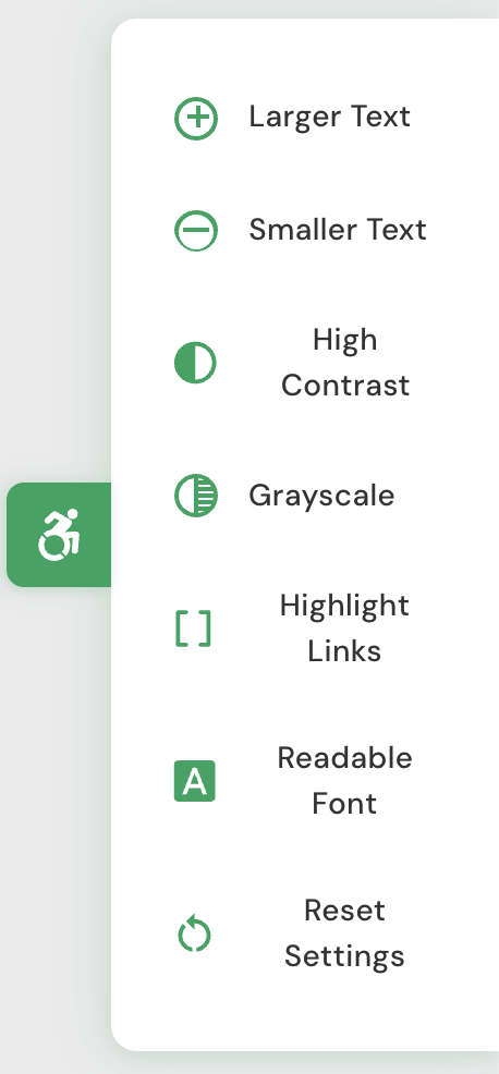 Accessibility Menu